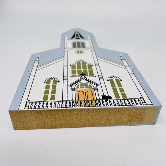 Rare Vintage The Cats Meow Church of Ste. Anne de Michilimackinac 1993 Signed - Picture 5 of 10